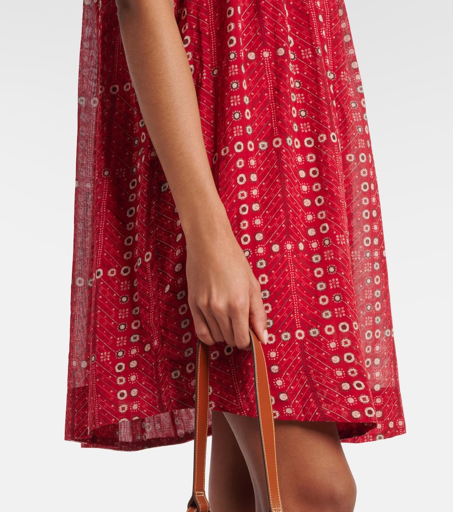Leazali printed cotton minidress