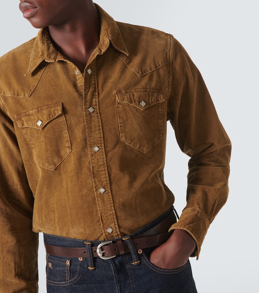 RRL Buffalo West cotton corduroy shirt