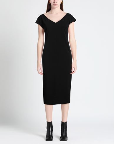 Woman Midi dress Black Size 4 Polyester, Elastane