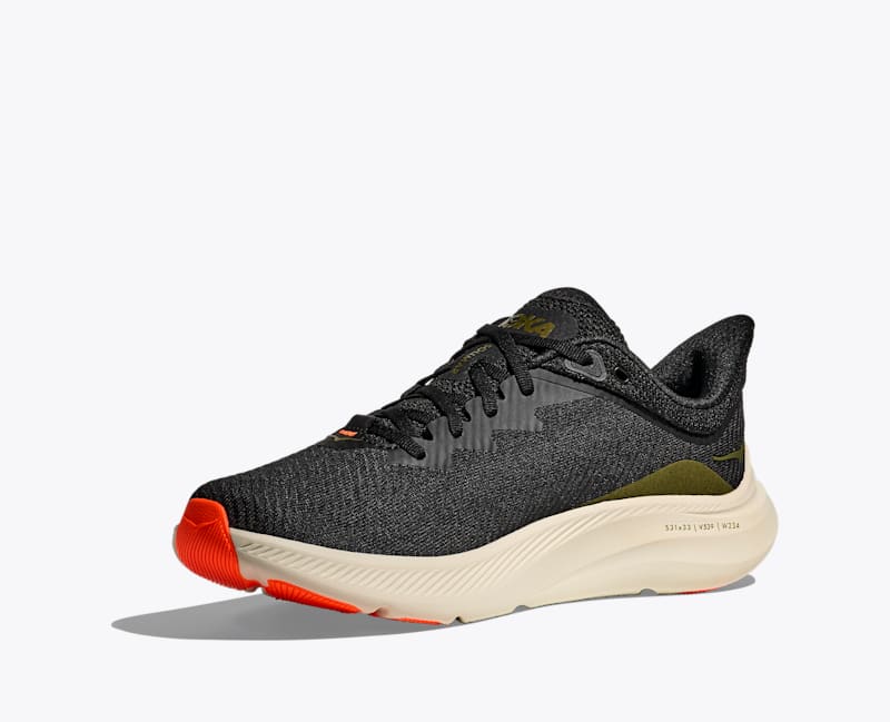 HOKA Men's Solimar Shoes in Black/Truffle Salt