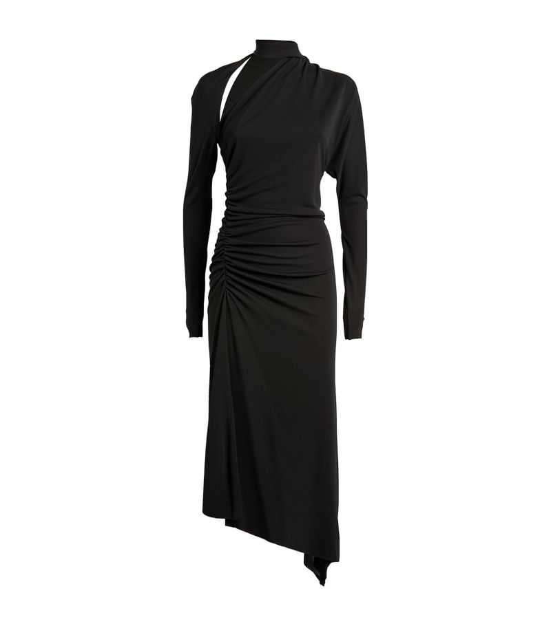 Vb Asymmetric Midi Dress