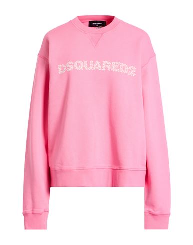 Woman Sweatshirt Pink Size XXS Cotton