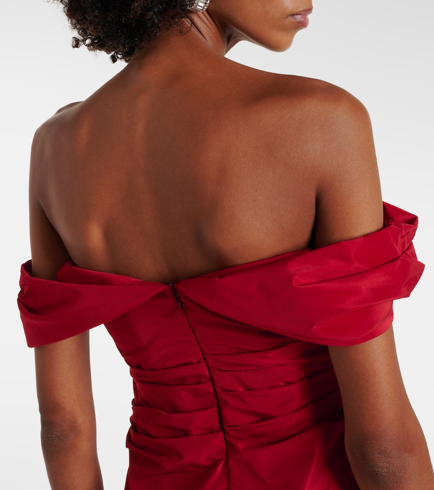 Andrea taffeta midi dress