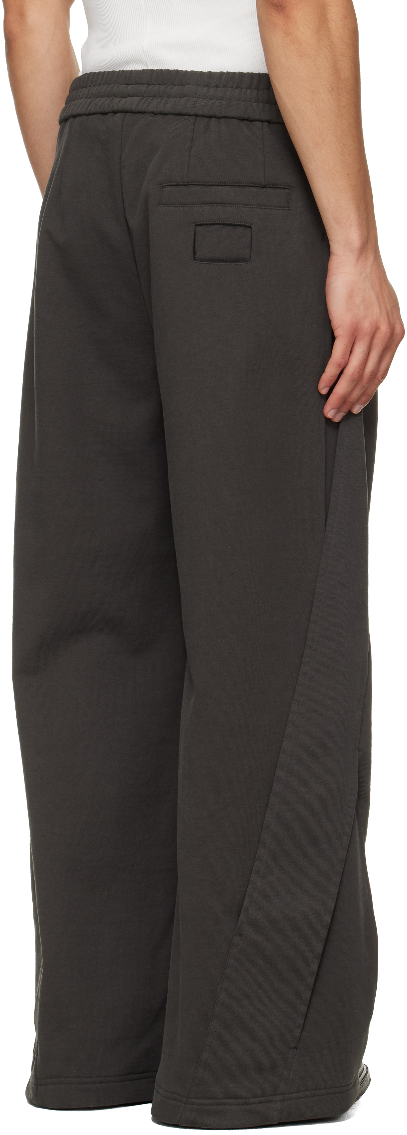 Gray Interweaved Sweatpants