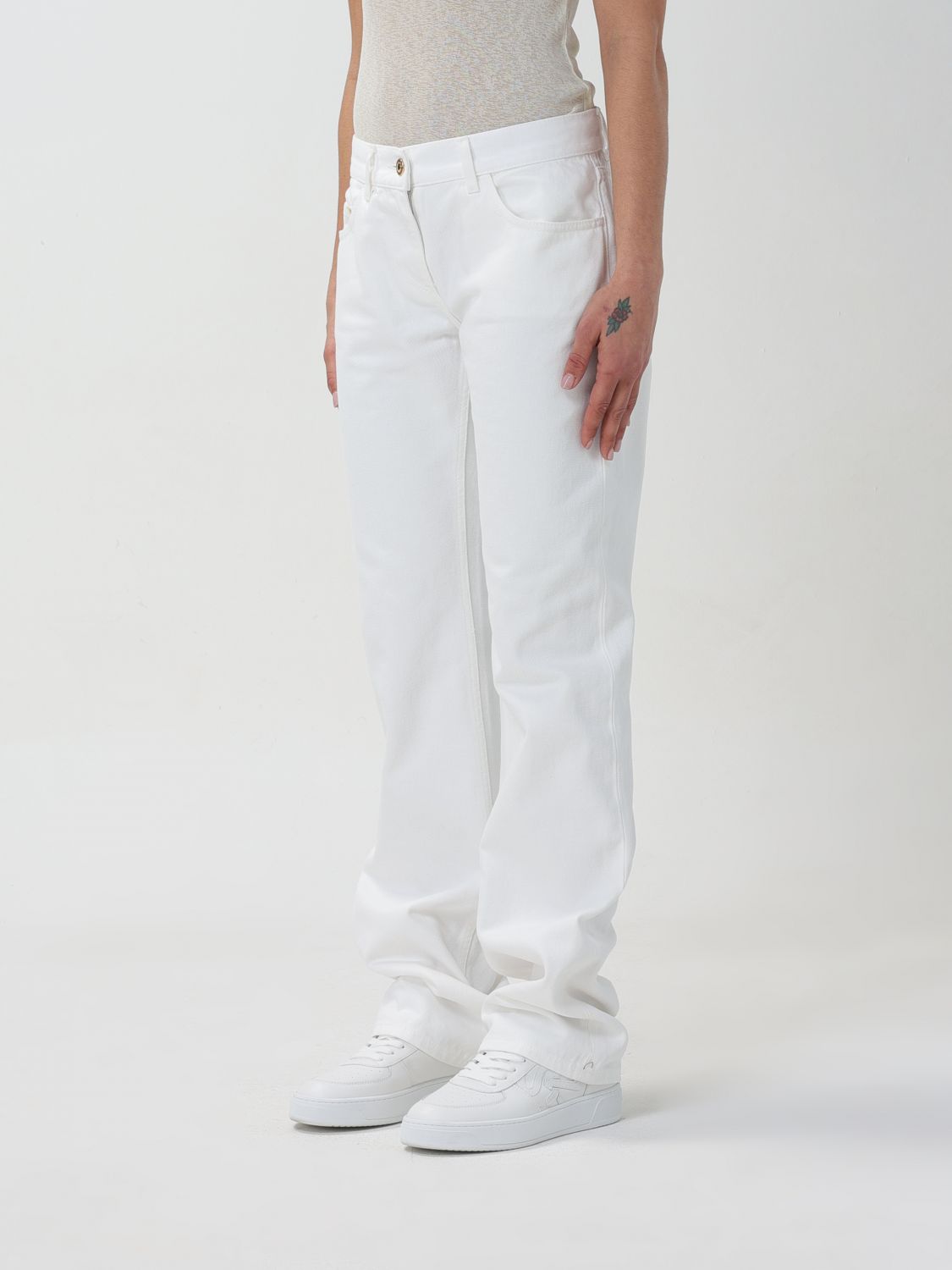 Jeans Woman color White