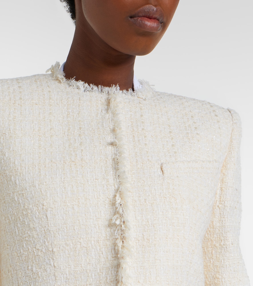 Cropped tweed jacket
