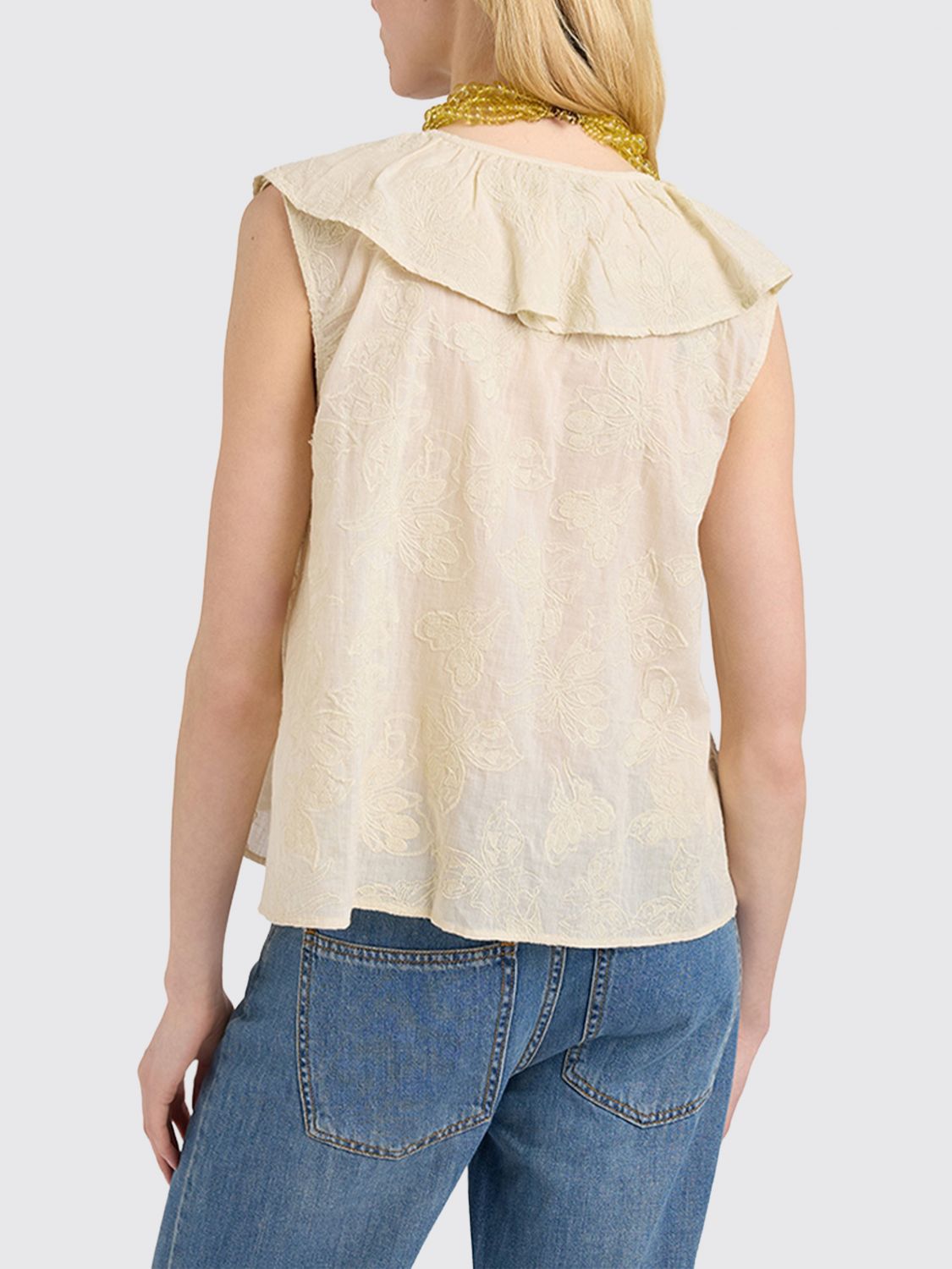 MOMONÌ Top Woman color Beige