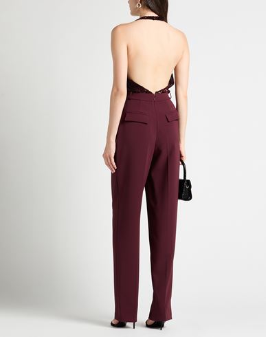 Woman Jumpsuit Burgundy Size 4 Polyamide, Polyester, Elastane, Polyurethane