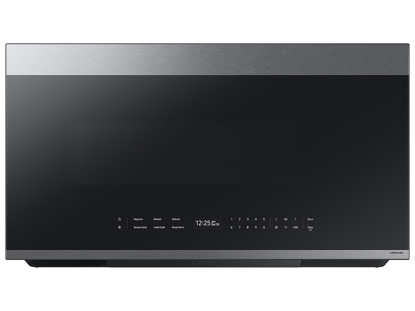 Bespoke 2.1 cu. ft. Over-the-Range Microwave with Auto Dimming Glass Touch Controls in Fingerprint Resistant in Stainless Steel