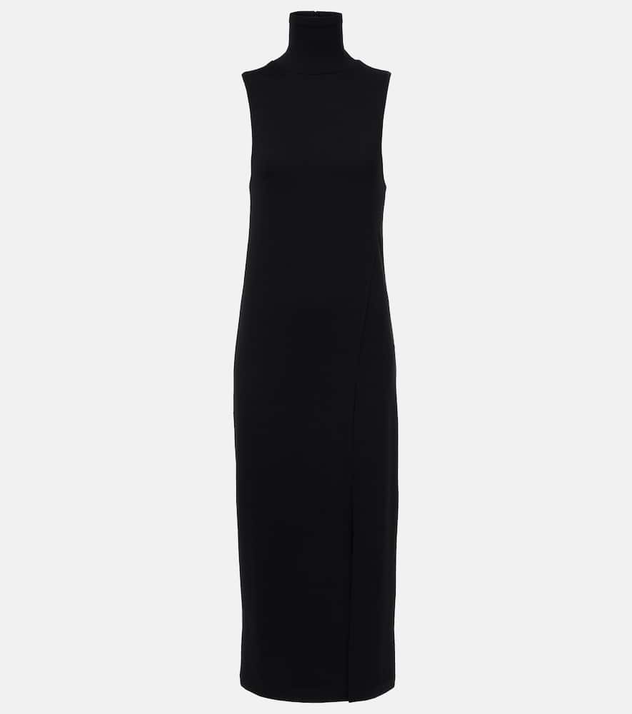 Turtleneck midi dress