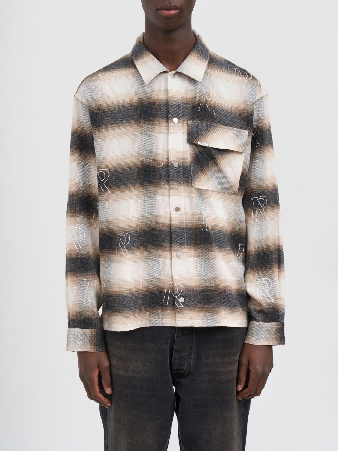Shirt Men color Yellow Cream