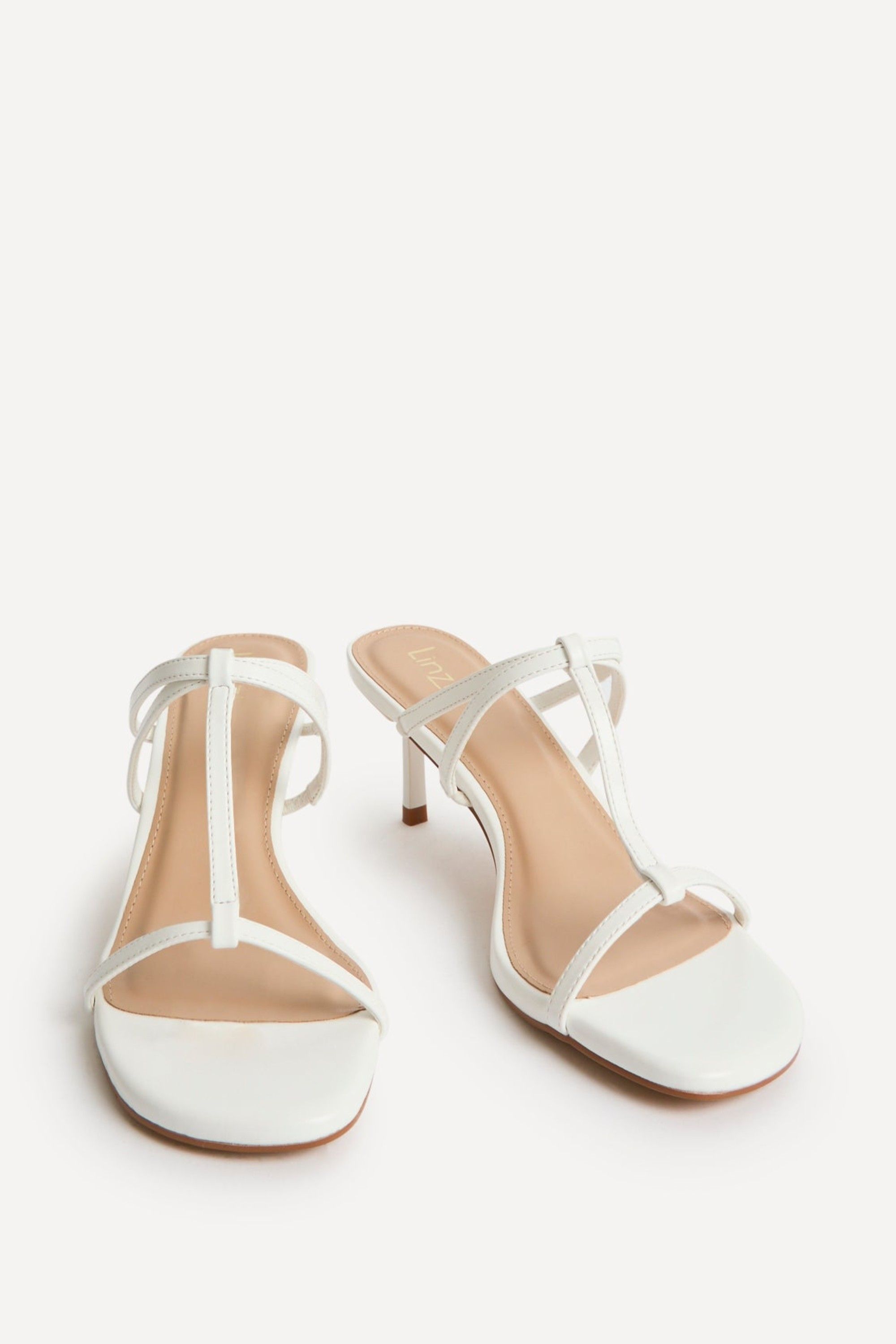 Linzi Women's Westside White Mule Heels | : 4/Standard Fit