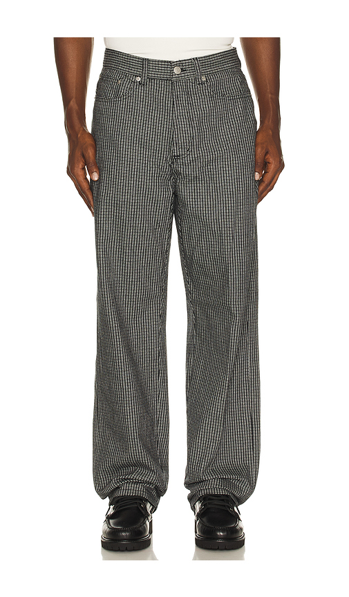 Obey Classic Baggy Plaid Denim Pants in Black Multi. 31 also , 32, 33