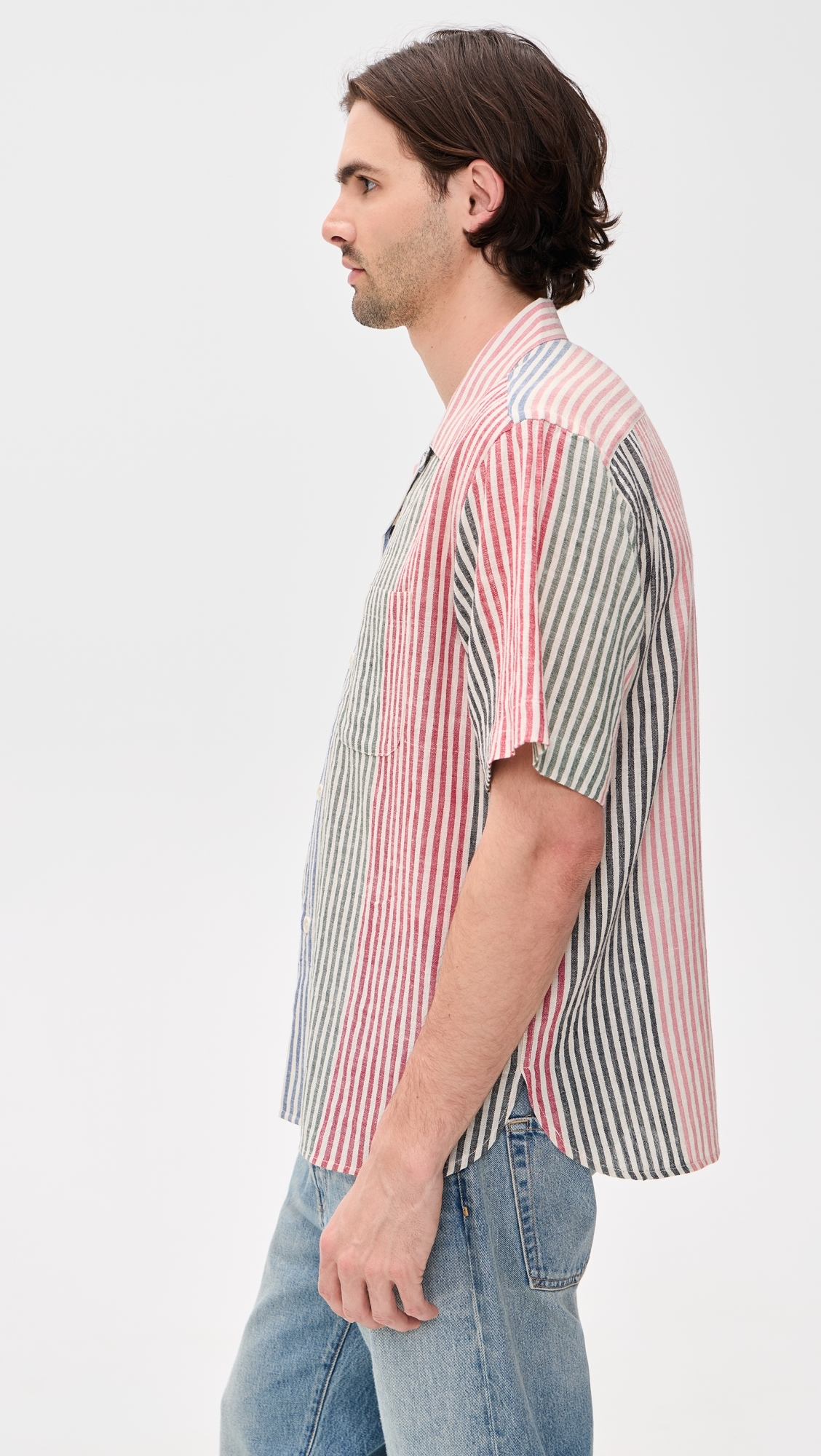 Ronen Handloom Striped Shirt Multi