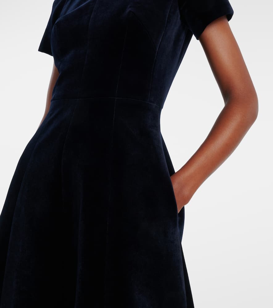 Malinda cotton velvet gown