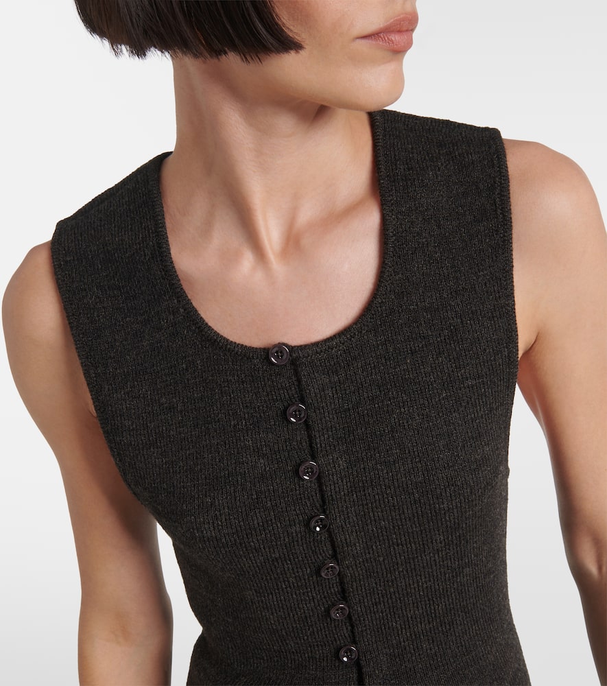 Wool-blend vest