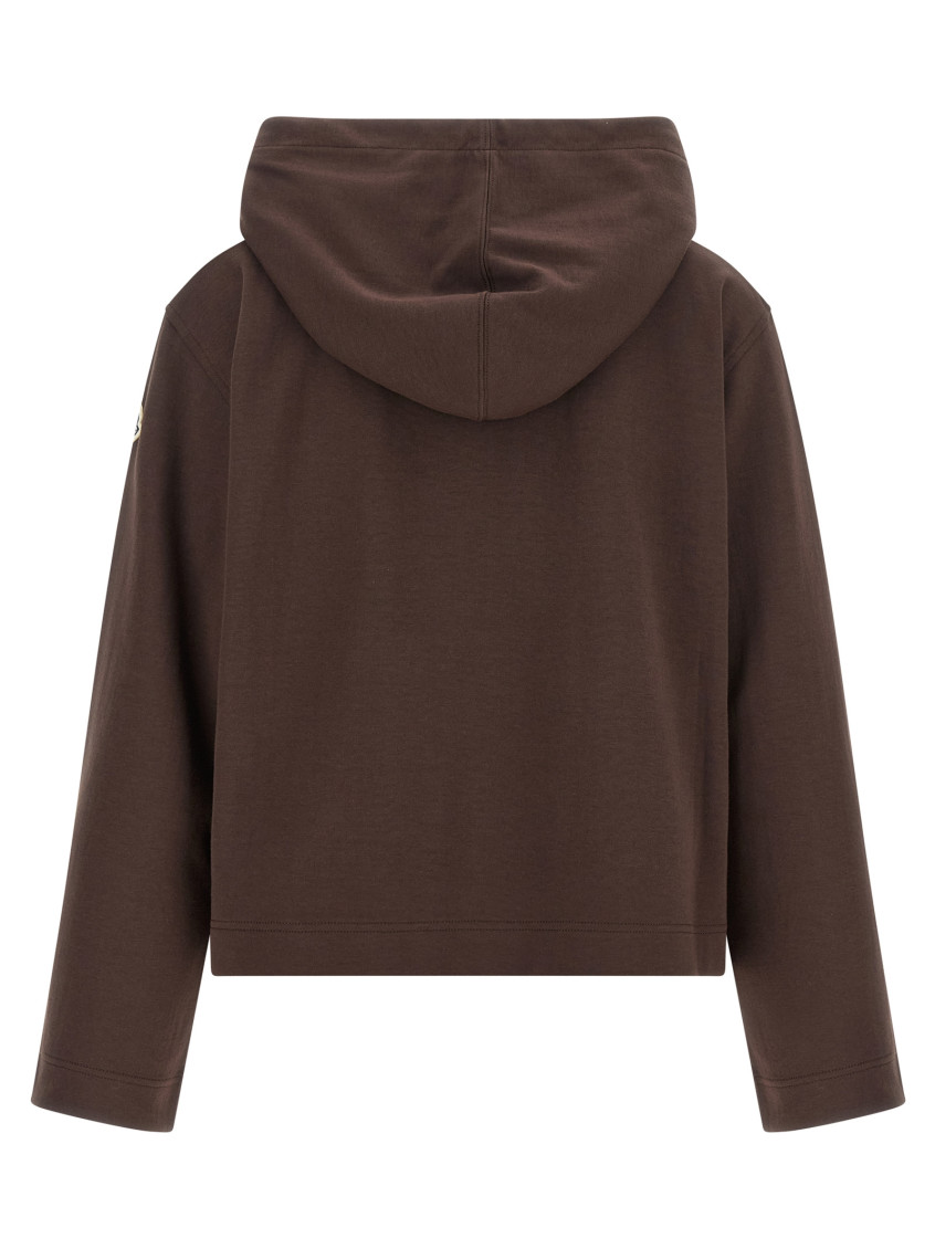Moncler - long hooded sweatshirt drawstring and pocket