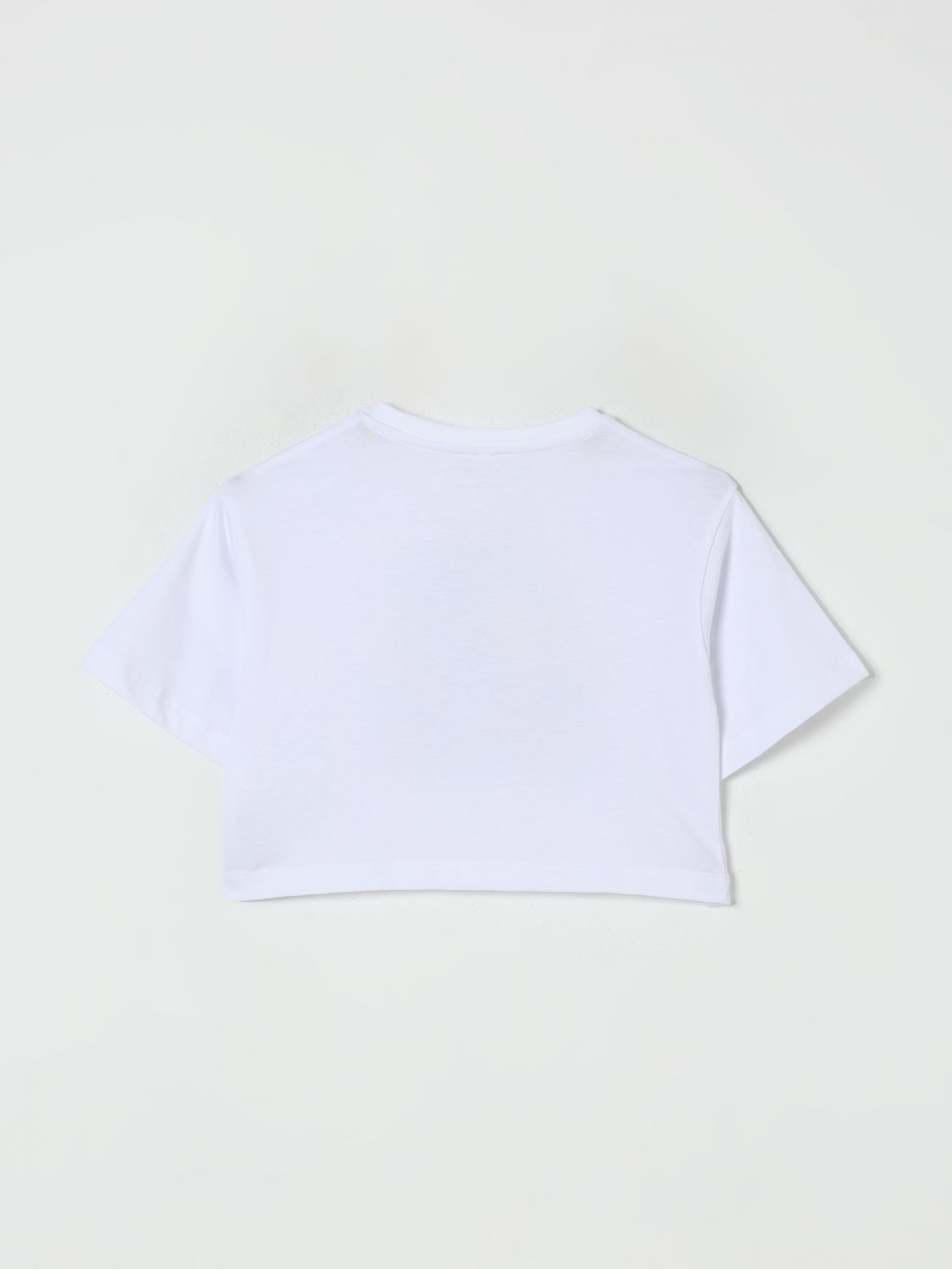 Graphic-print cropped T-shirt - White