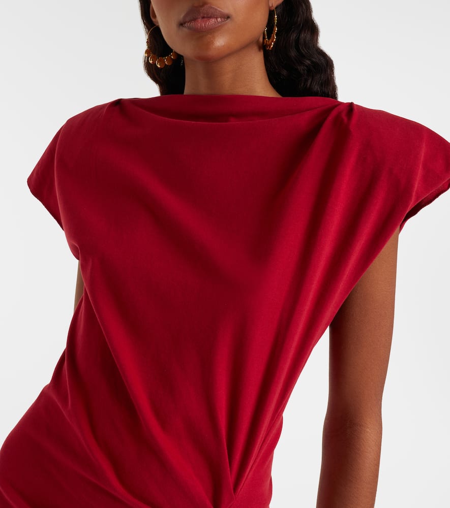 Nadela gathered cotton maxi dress