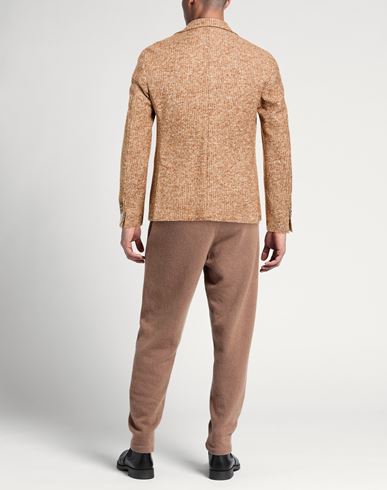 Man Blazer Camel Size 44 Virgin Wool, Cotton, Polyester
