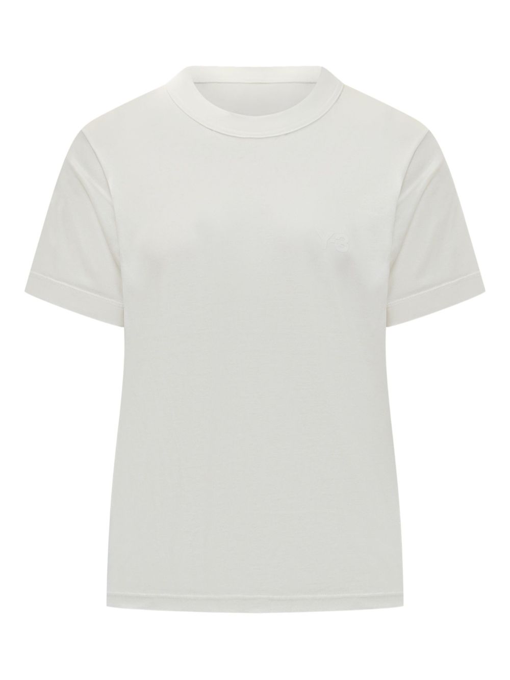 Crew Neck Cotton T-Shirt — White