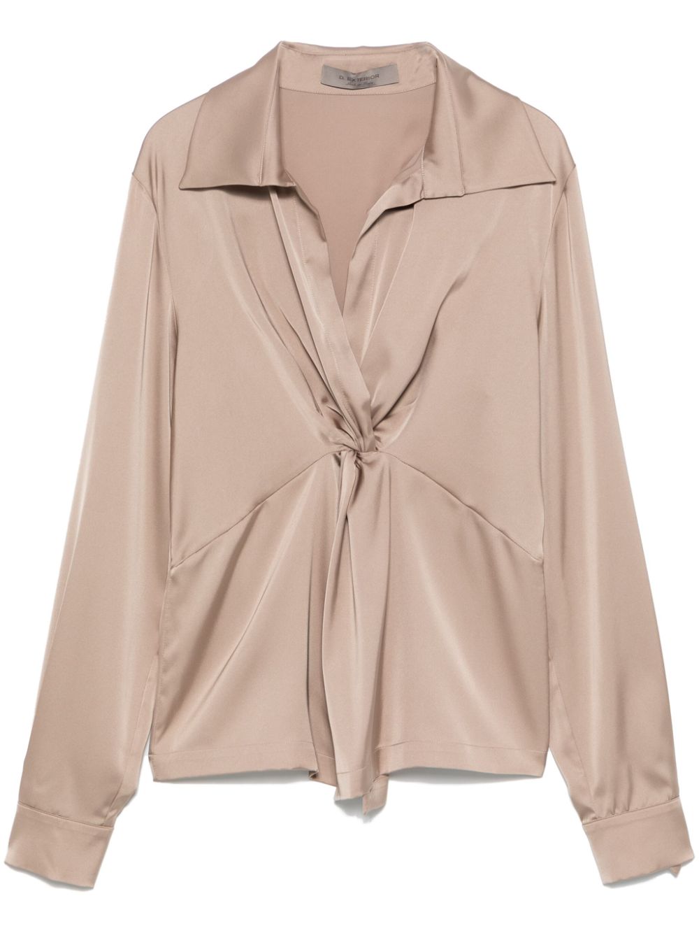 Gathered-detail blouse - Blue