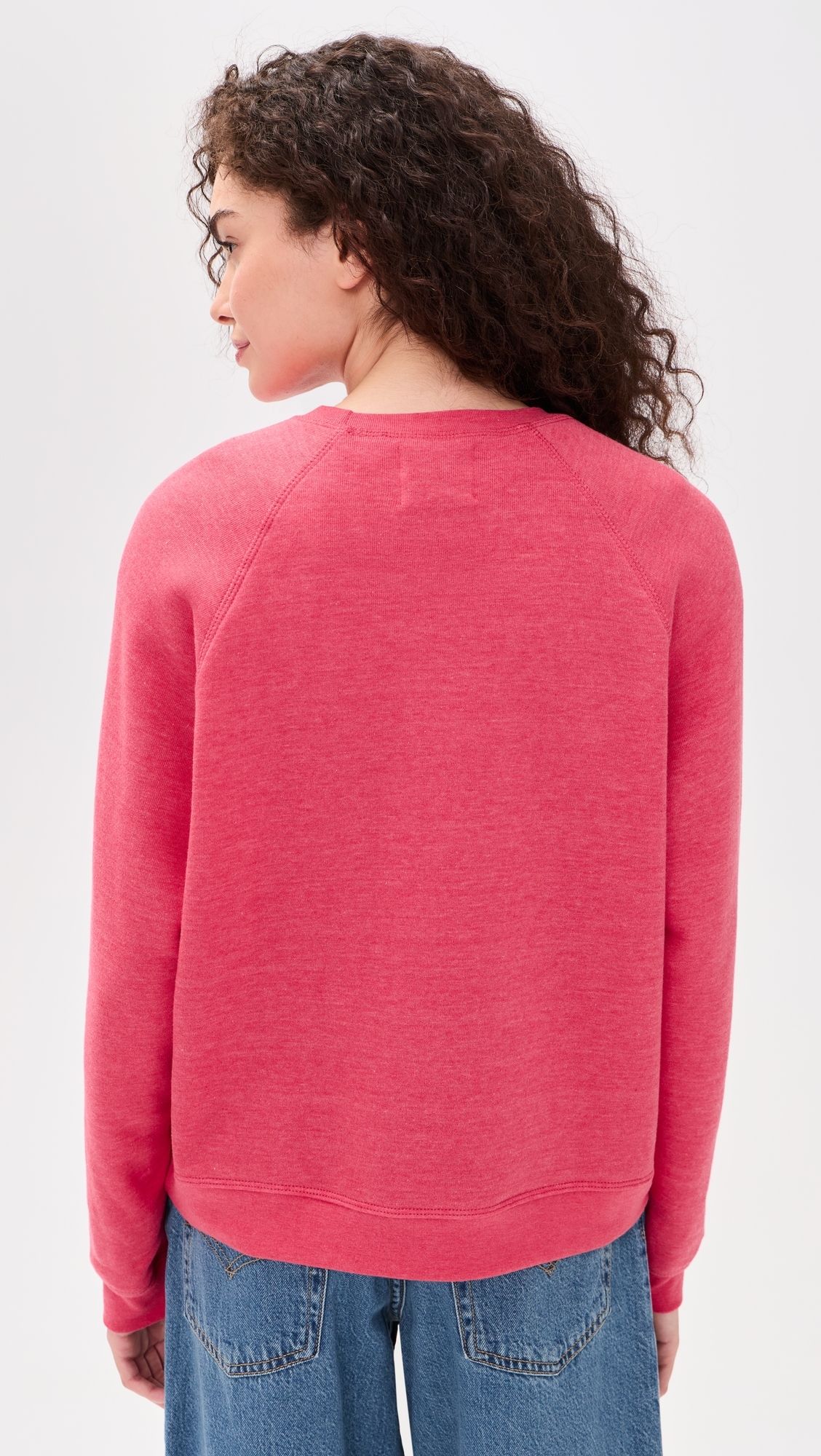 Raglan Sweatshirt Heathered Red