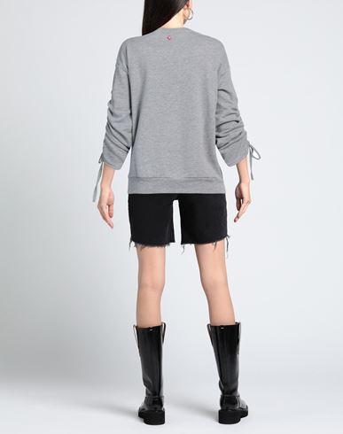 Woman Sweatshirt Light grey Size XS Cotton, Polyester