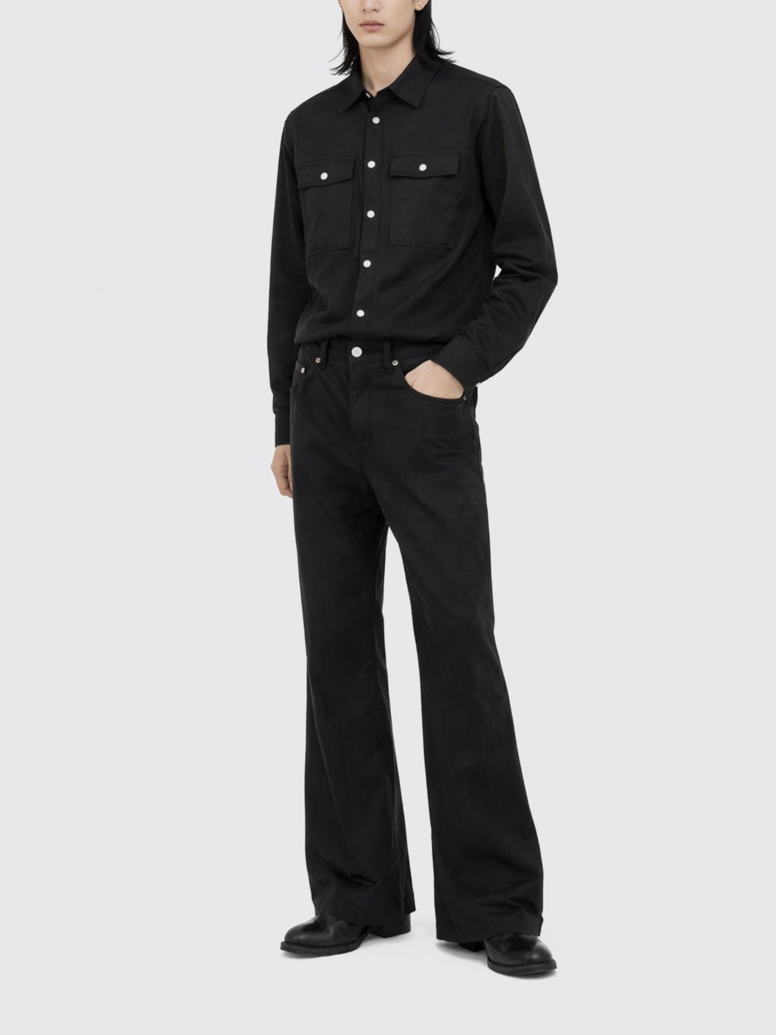 Pants Men color Black