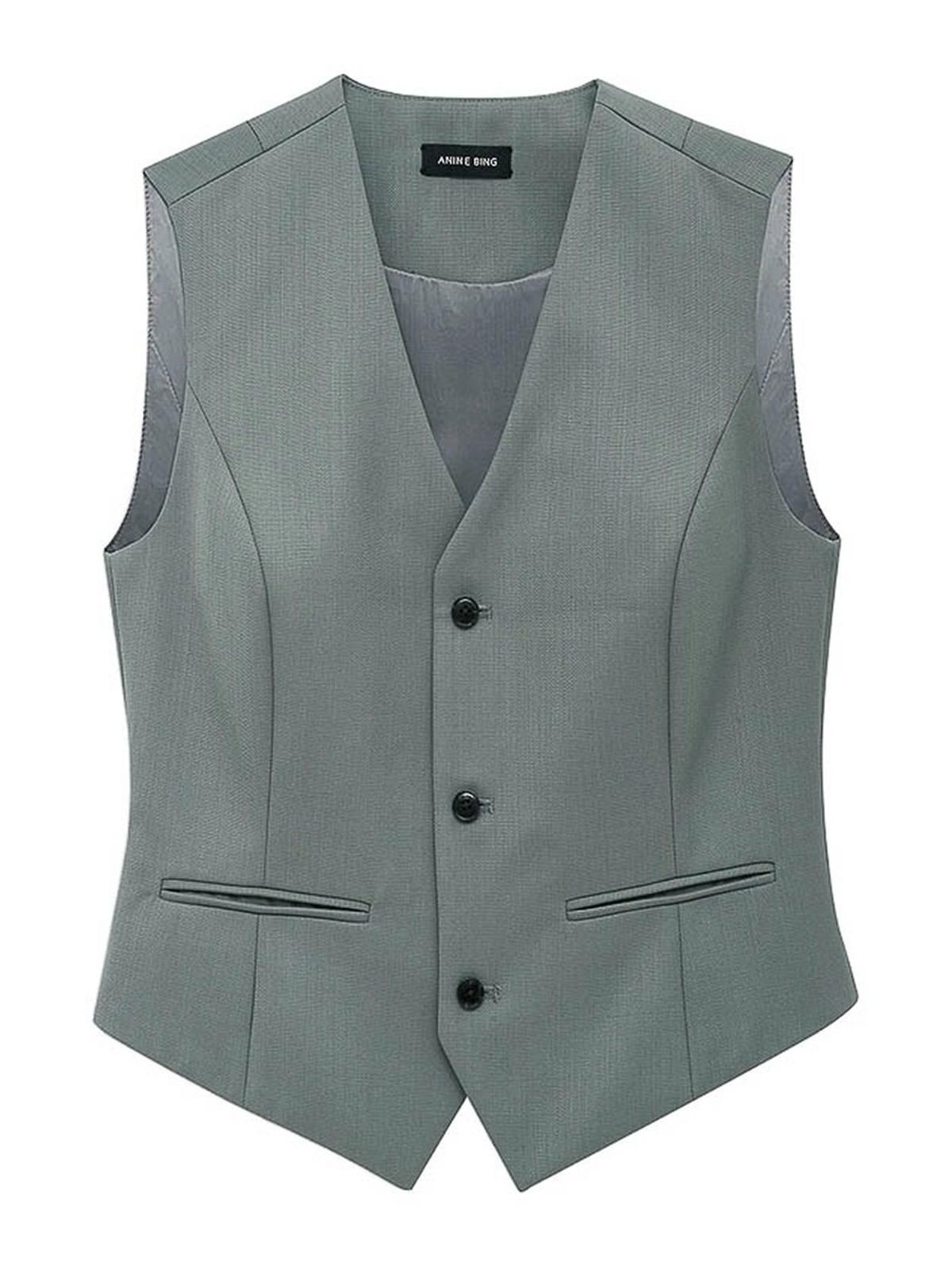 Grey Gabardine Mario Vest Desertsage Giacche E Gilet - Women