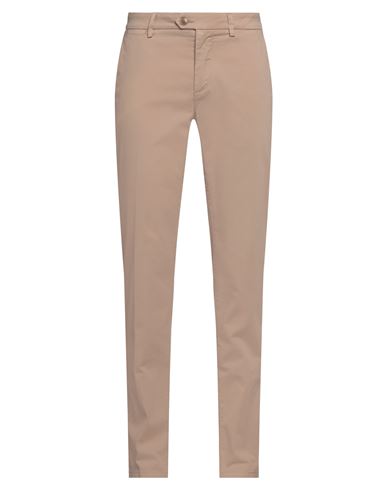 Man Pants Beige Size 30 Cotton, Elastane