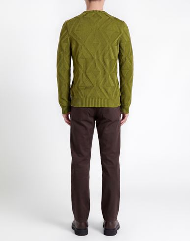 Man Sweater Green Size 38 Merino Wool