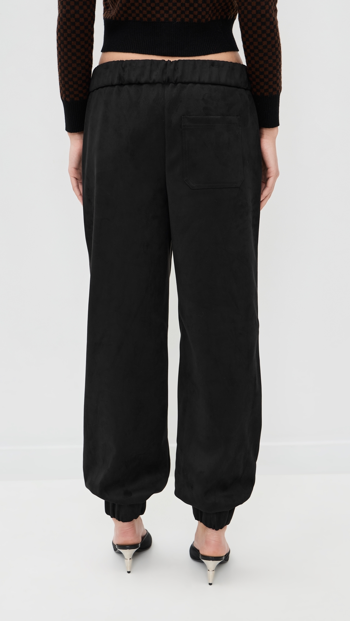 Remy Faux Suede Joggers Coffee