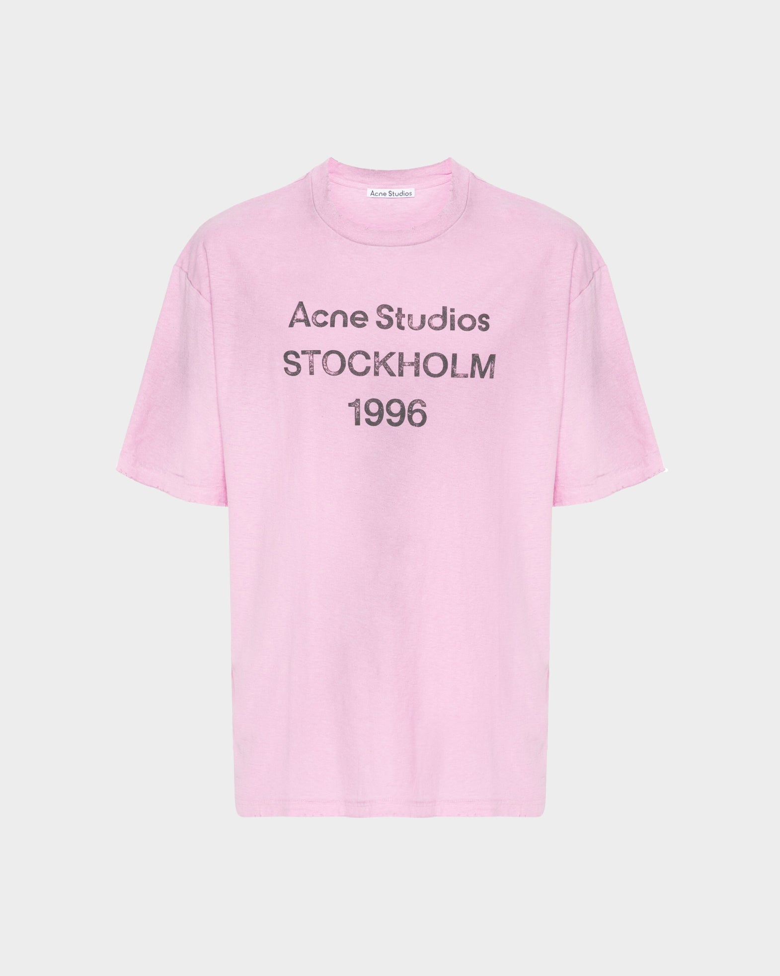 Acne Studios T-Shirt Logo Relaxed Fit Pink