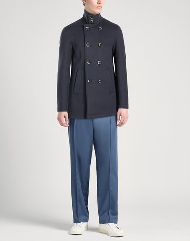 Man Coat Midnight blue Size 44 Wool, Cashmere