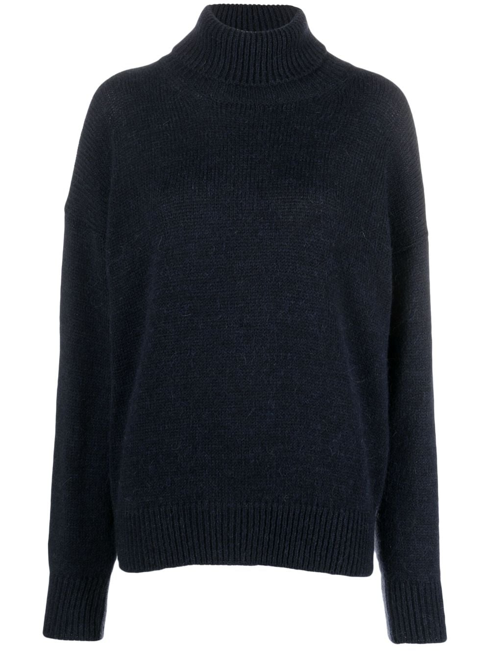 - Mohair Wool Turtleneck Sweater