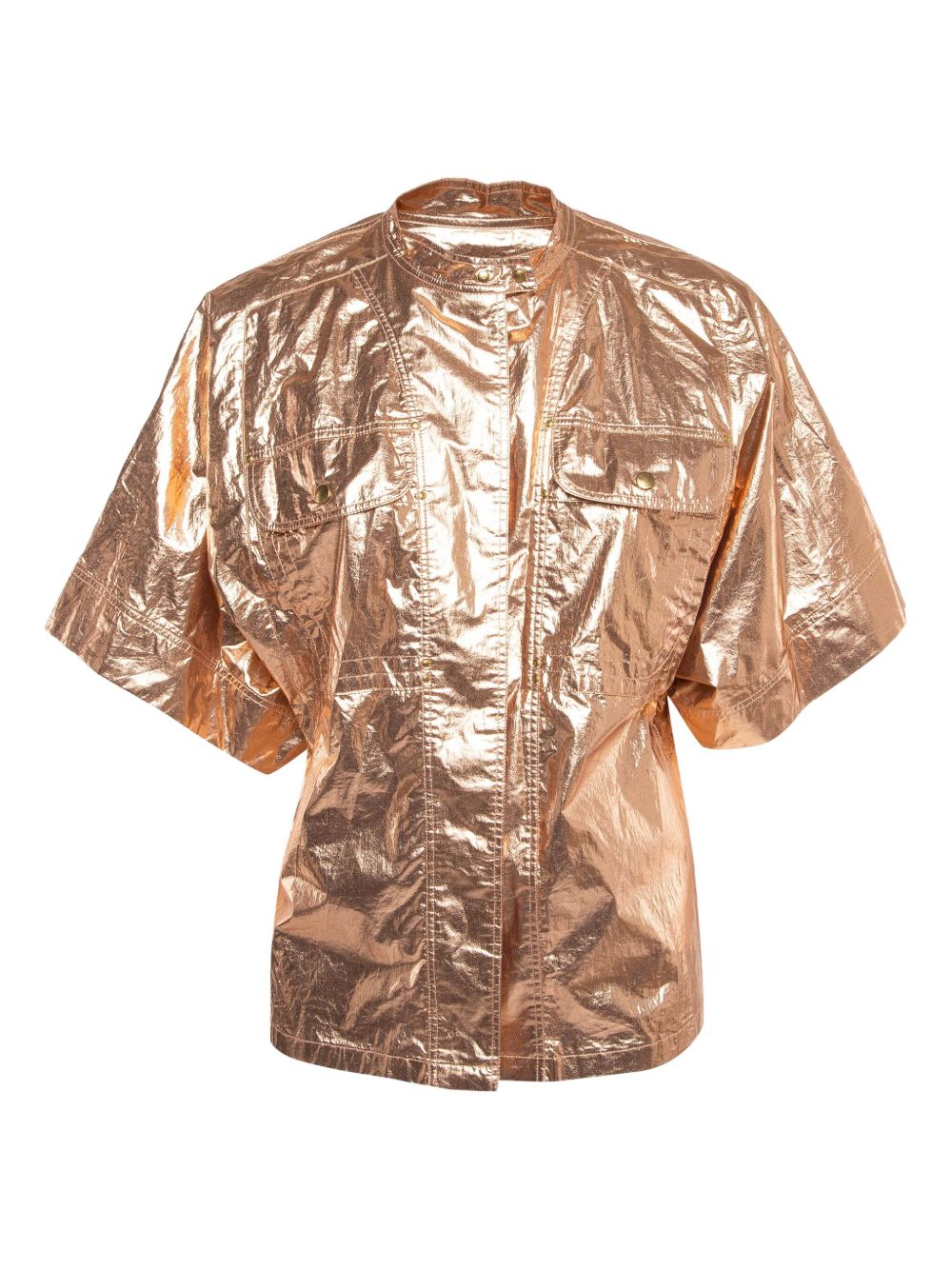 Metallic-effect shirt - Pink