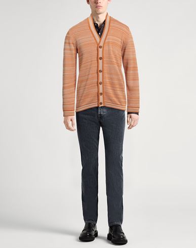 Man Cardigan Orange