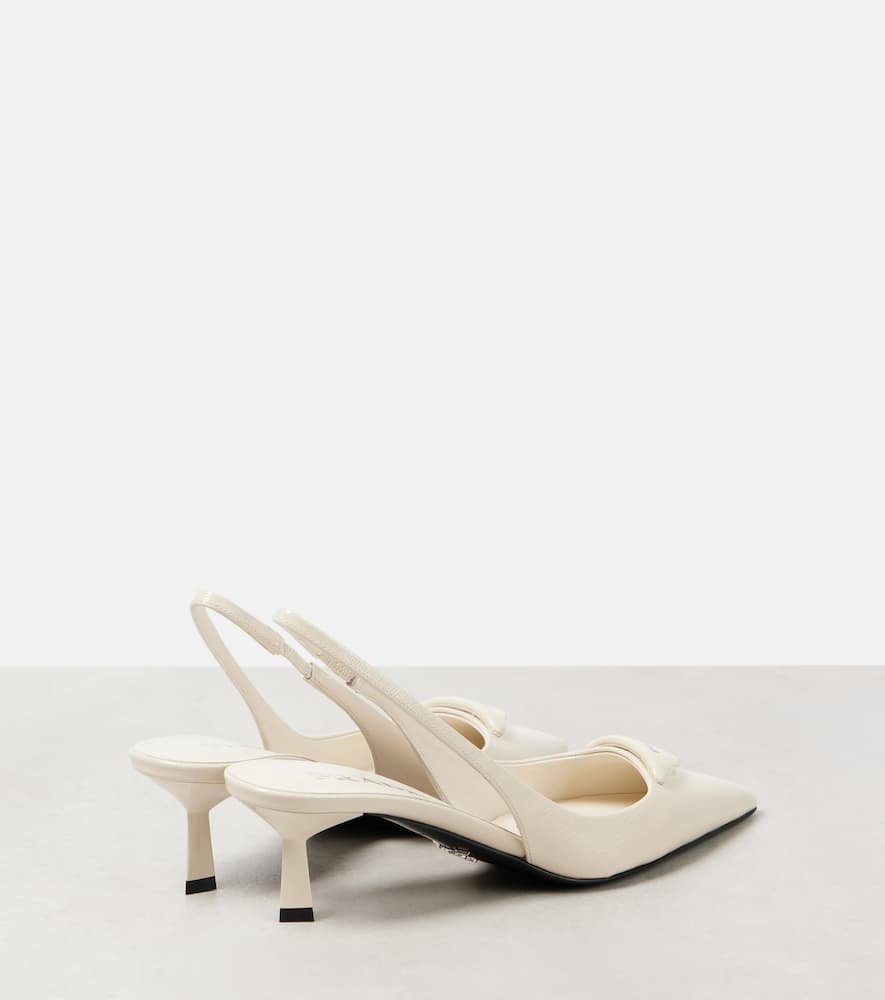 Prada Patent leather slingback pumps