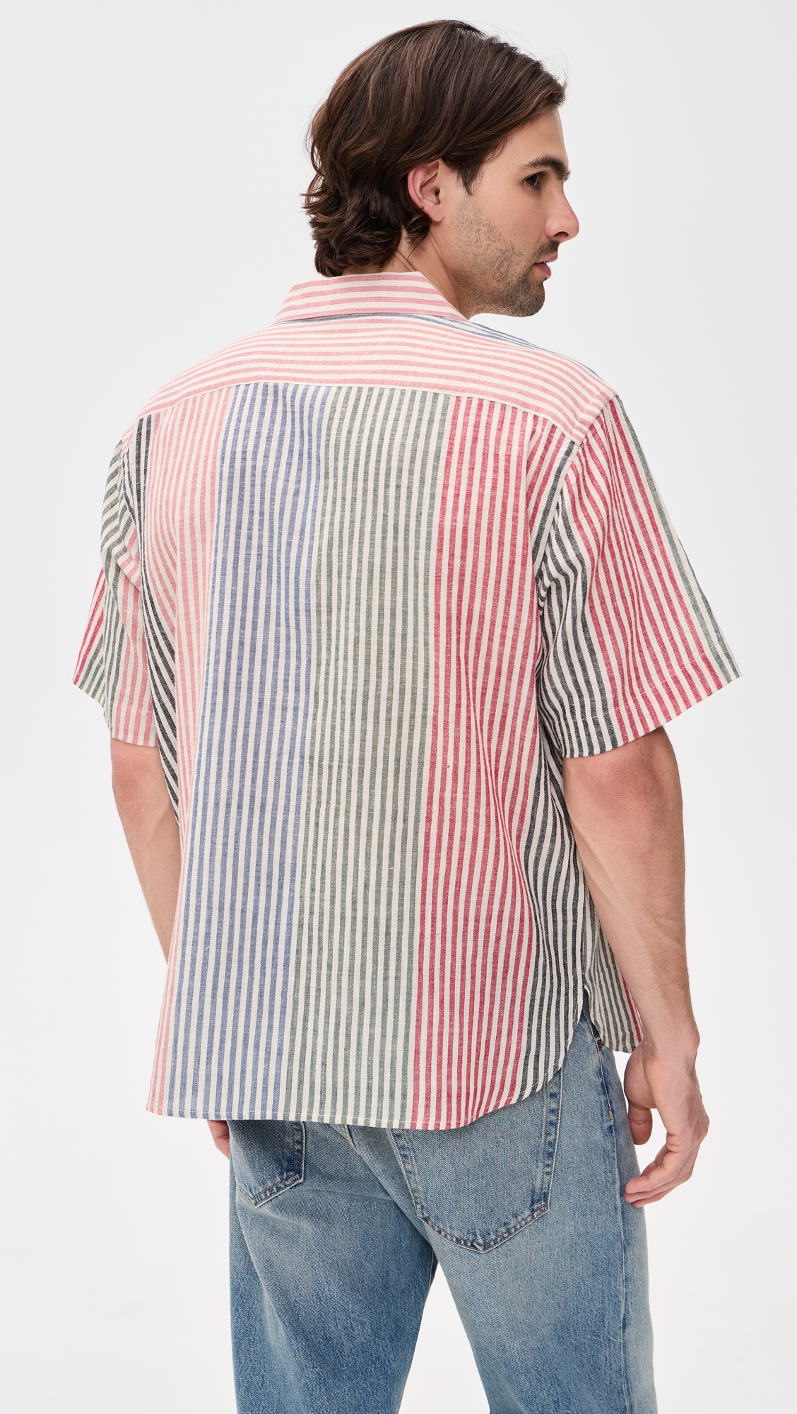 Ronen Handloom Striped Shirt Multi