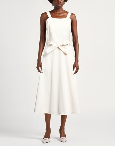Weekend Max Mara Woman Midi dress Beige Size 12 Cotton