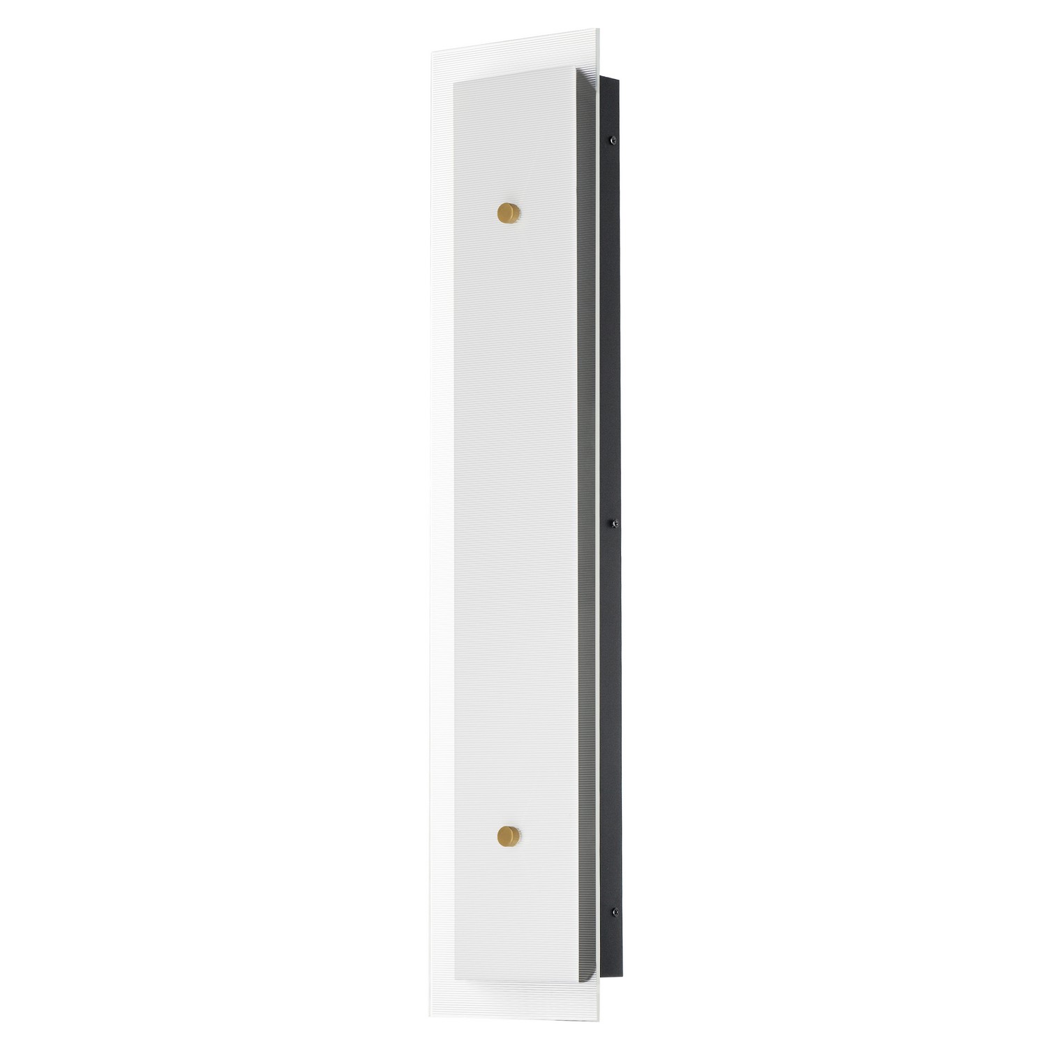 Spectre 1-Light LED Wall Sconce in Black with Natural Aged Bra