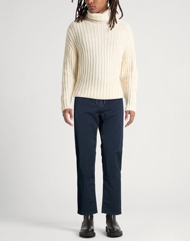 Man Pants Blue Size L Cotton, Elastane