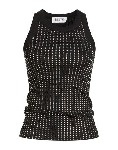 Woman Tank top Black Size 4 Cotton