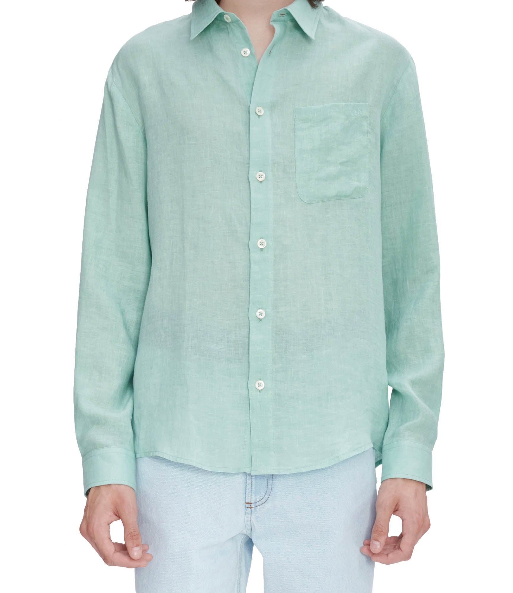 A. P.C. Cassel Logo shirt XS KAB - Pale green
