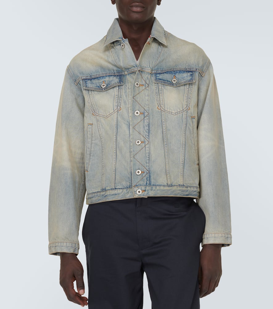 Drawn Varsity embroidered denim jacket