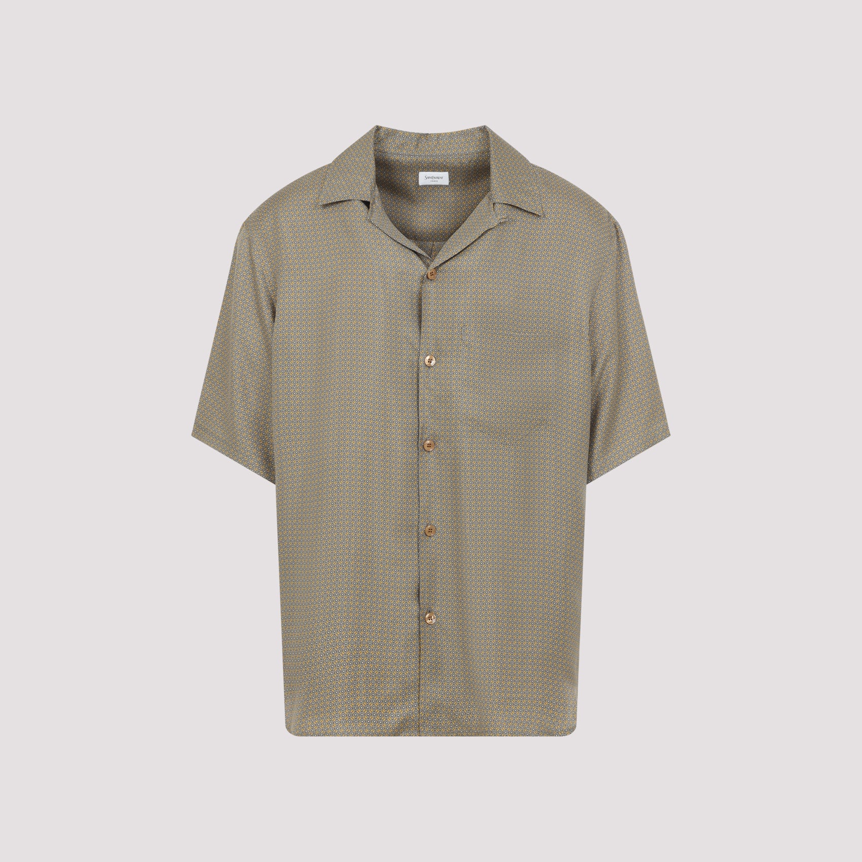 Geometric Silk Shirt