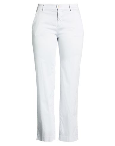 Woman Pants Light grey Size 6 Cotton, Polyester, Elastane