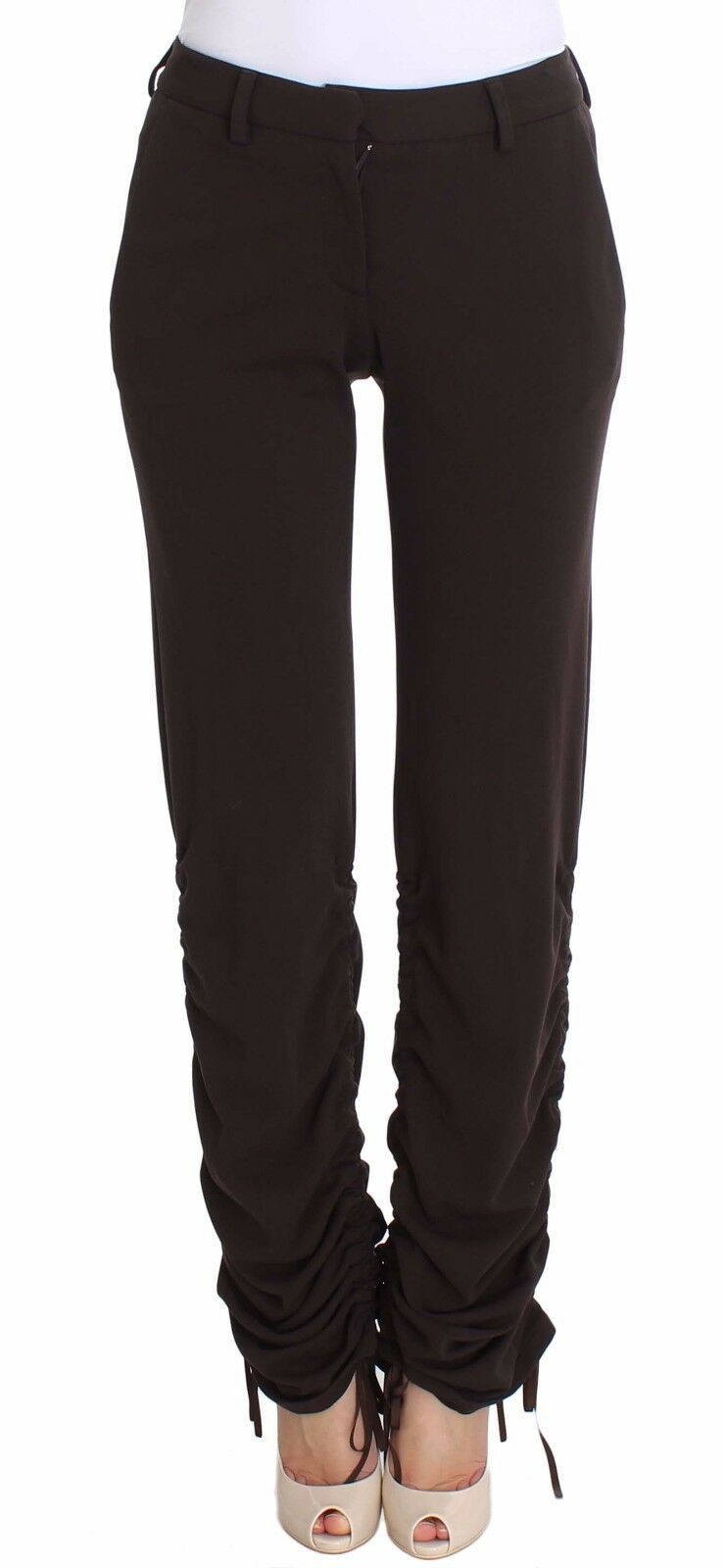 Stretch Viscose Trousers — Black