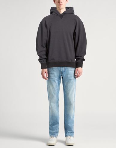 Man Sweatshirt Charcoal Size 38 Cotton, Elastane